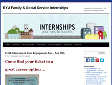 Tablet Screenshot of byuinternships.org